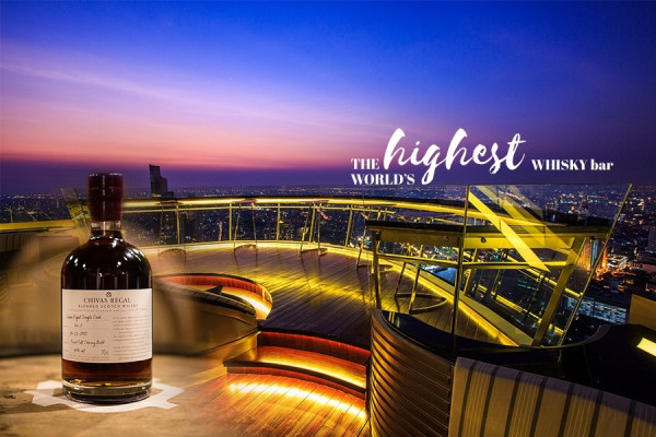 Enjoy the fabulous skyline!全球最高戶外威士忌酒吧就在曼谷