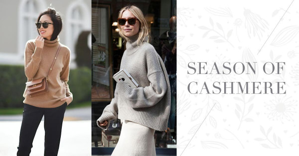 【冬天Must Have單品】穿上令人心動的溫暖氣質，柔和色系Cashmere