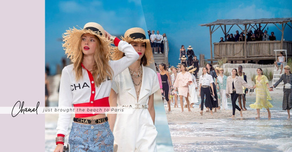 Chanel SS19：Karl Lagerfeld 把大皇宮變成沙灘，還告訴你以後手袋要這樣揹