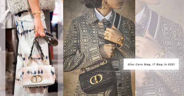 2021 IT Bag：Dior新推Caro Bag！經典藤格紋配CD鍊節肩帶，3個獨家變奏款式最注目！