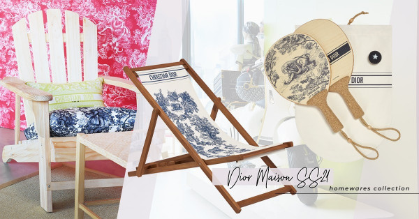 Dior Maison SS21 Dioriviera別注家品Pop-up store登陸！Dior經典圖案沙灘椅、香氛蠟燭、小水樽典雅又富玩味