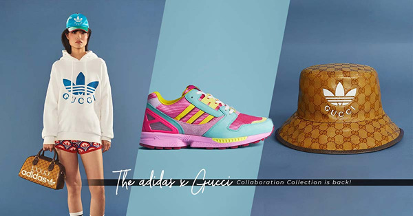 最強聯乘回歸！adidas x Gucci 2023春夏系列：撞色ZX 8000球鞋、全新色調Gazelle運動鞋、GG Monogram漁夫帽