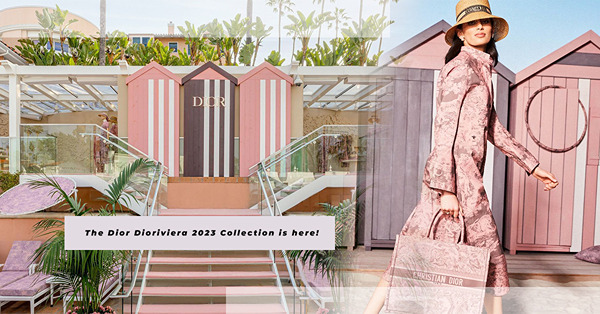 Dior Dioriviera 2023系列：絕美粉灰色Lady D-Lite、Book Tote登場！比華利山莊酒店期間限定超夢幻Pop-up、粉色主題Spa