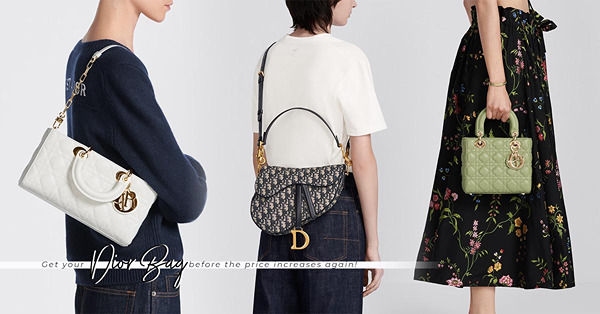 快買！Dior手袋再度加價！Lady Dior My Abcdior升至$5萬、人氣Saddle Bag加$4,000？盤點5大手袋最新售價