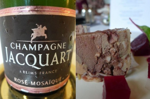 香檳配米芝蓮法國餐