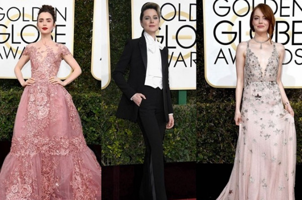 【2017 Golden Globe】女星們超美的紅地毯造型