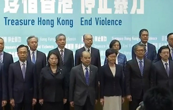 【禁蒙面法】林鄭月娥：將引用緊急法立反蒙面法 周六午夜起實施