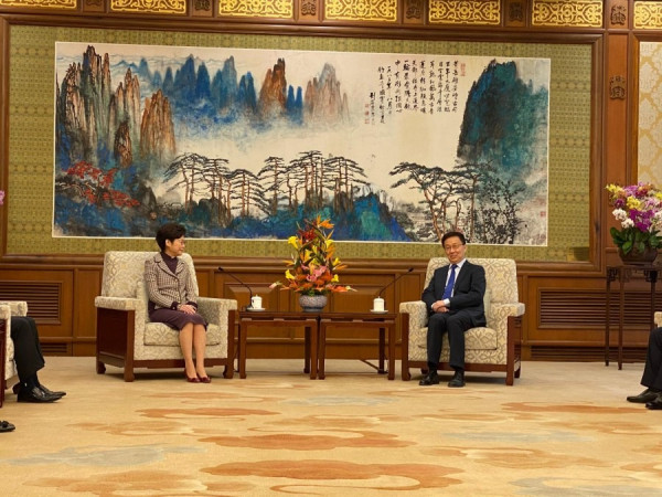 【香港政情】副總理韓正晤林鄭　肯定港府維護社會穩定有顯著成效