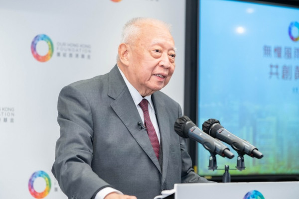 【香港政情】董建華：香港能再創黃金時代　寄語年青人融入大灣區