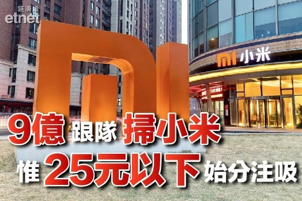 【回購起飛】９億資金跟隊掃　小米帶頭彈　２５元以下始分注吸