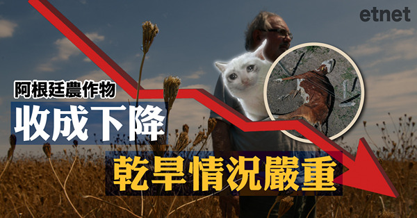 阿根廷農作物收成下降，乾旱情況嚴重