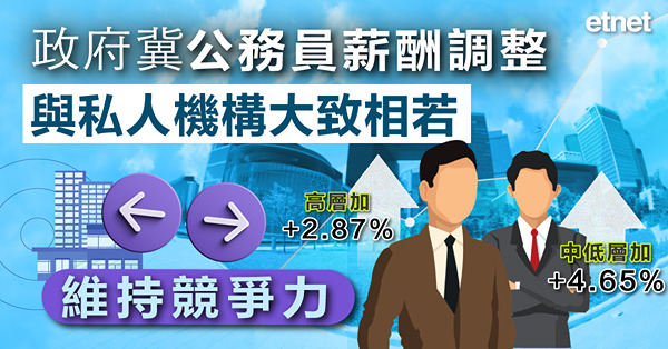 政府冀公務員薪酬調整與私人機構大致相若，維持競爭力