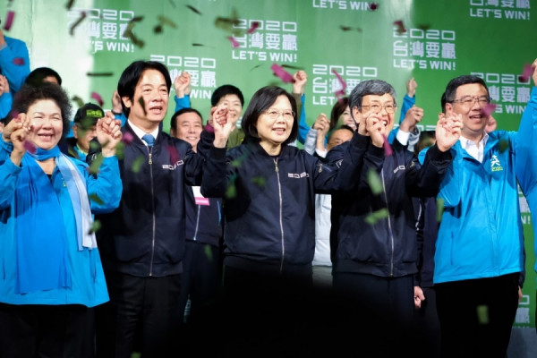 【台灣選戰】蔡英文得票817萬 史上最高票數成功連任