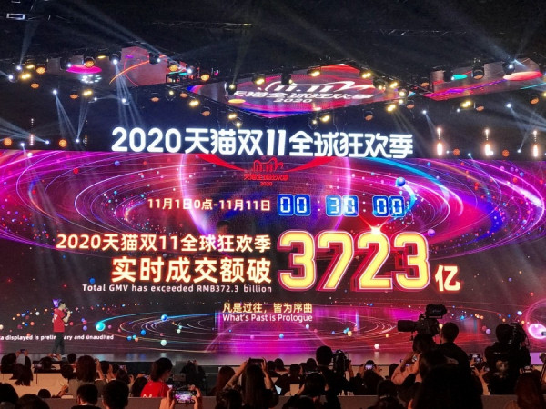 【雙11】阿里：「雙11」首十天成交額3723億人幣
