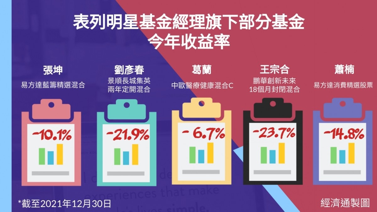 明星公募基金表現