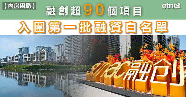 內房困局｜融創超90個項目入圍第一批融資白名單